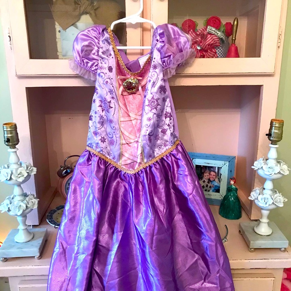 Tangled Disney princess dress costume purple pink size 4/6